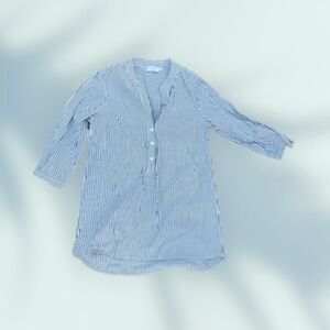 Harshman Blue Striped Women's Tunic Size Small